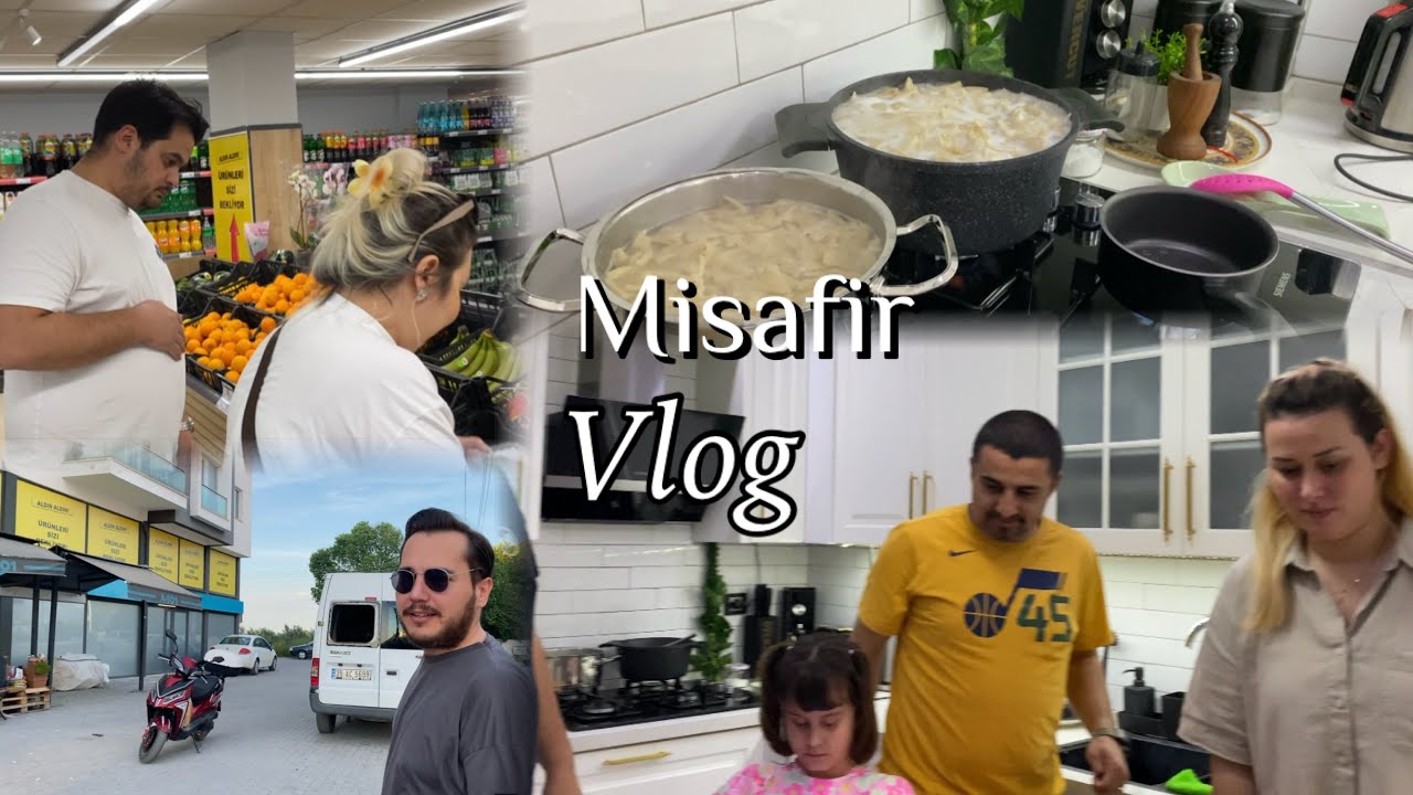 ANİDEN GELEN MİSAFİRLERİME YEMEK HAZIRLIĞI 🍽️ | EŞİM VE KARDEŞİMLE MARKET ALIŞVERİŞİ🛒 | #vlog