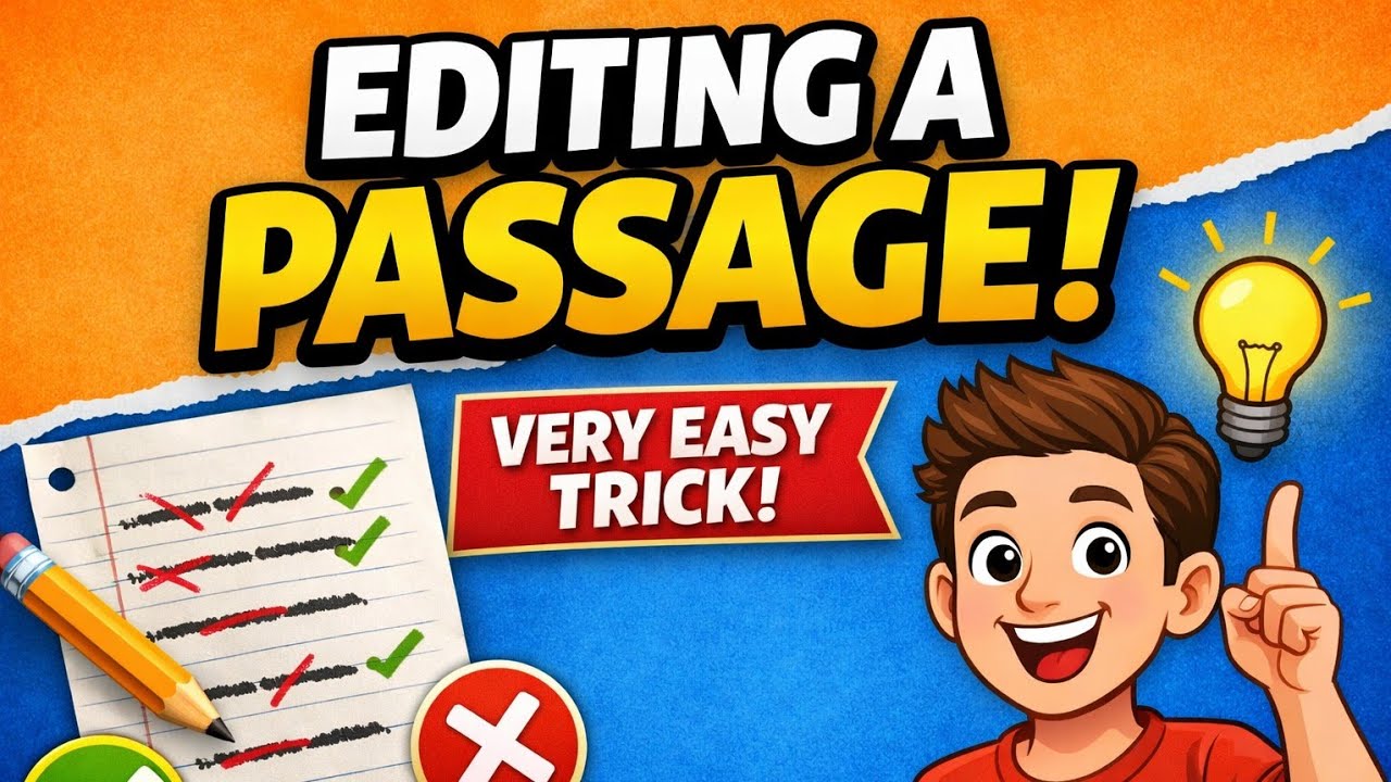 Editing in English Grammar, Editing passage tricks for class  6,7,8,9 and 10 #englishgrammar #exam
