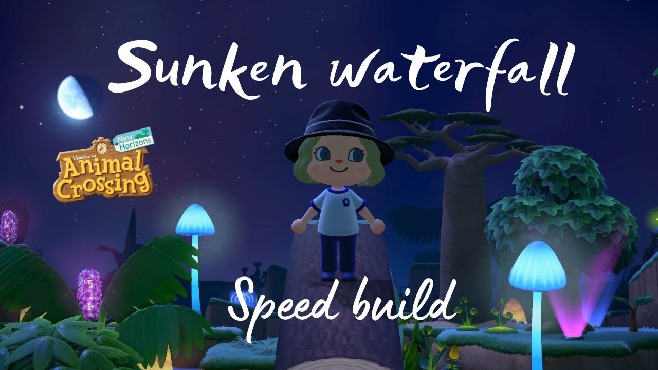 Pandora-Inspired Sunken Waterfall | ACNH | Speed Build