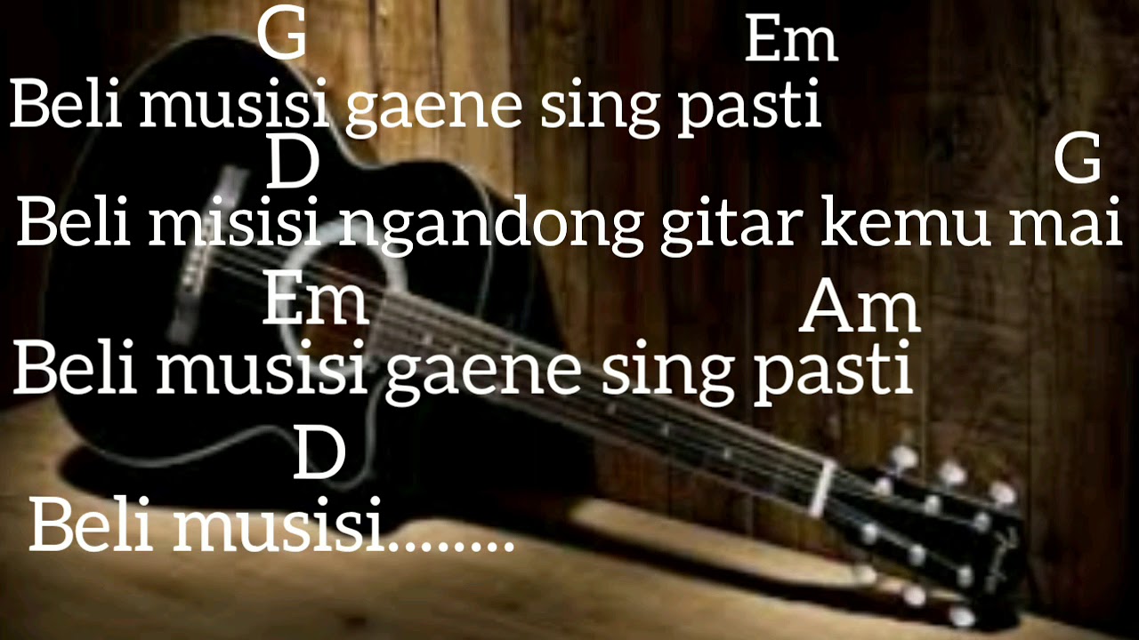 AA Raka Sidan-Beli musisi (kunci gitar+lirik)