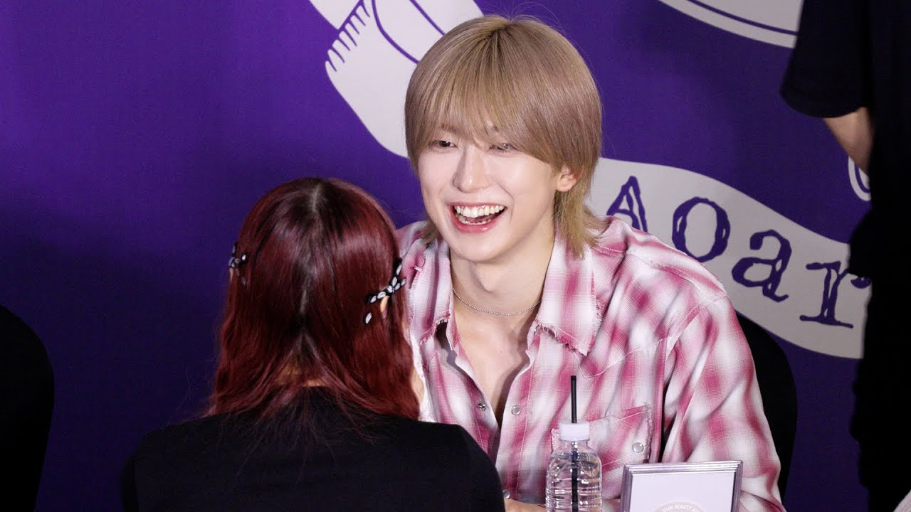앤팀 (&TEAM) FUMA's Fansign 사인중인 후마 | [Aoarashi] Fansign Event • 240828