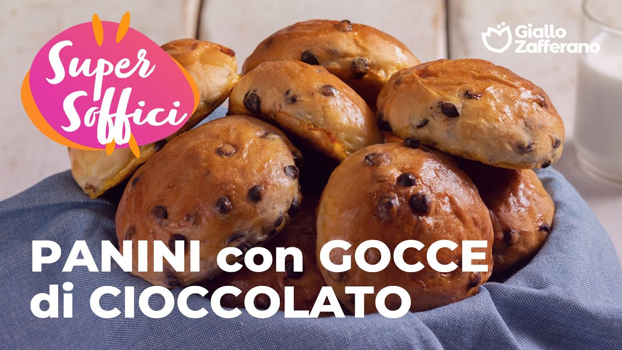 PANINI SOFFICI con GOCCE di CIOCCOLATO - la COLAZIONE PERFETTA!🤎🍫