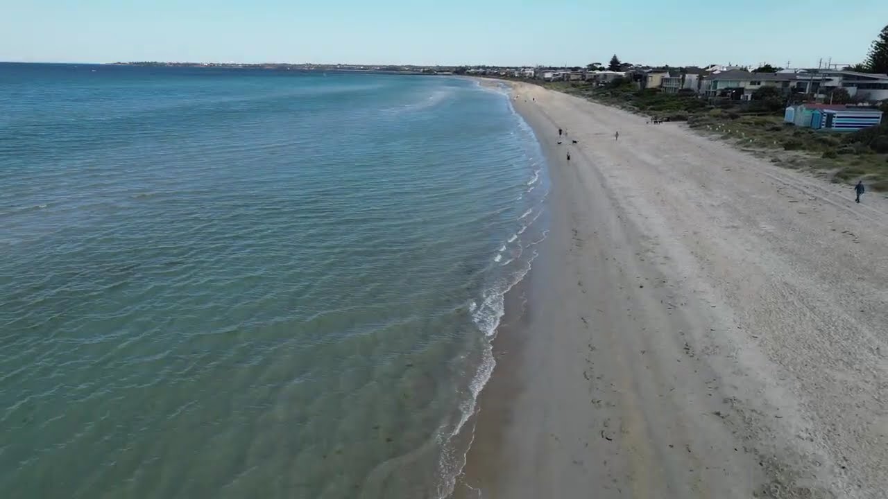Aspendale Beach Using Drone, Melbourne, Australia