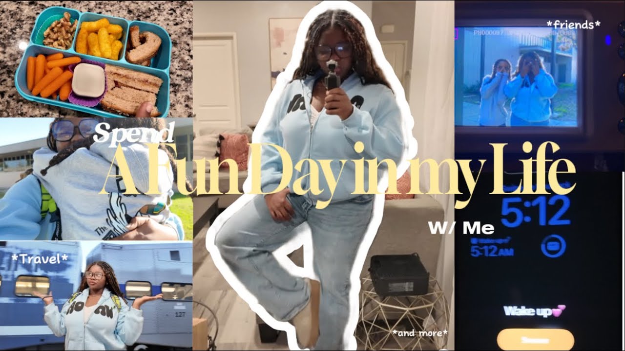 Spend a Fun Day in my Life w/ me! | Travel, Friend, Grwm, & More!|| (I went to my old high school) 