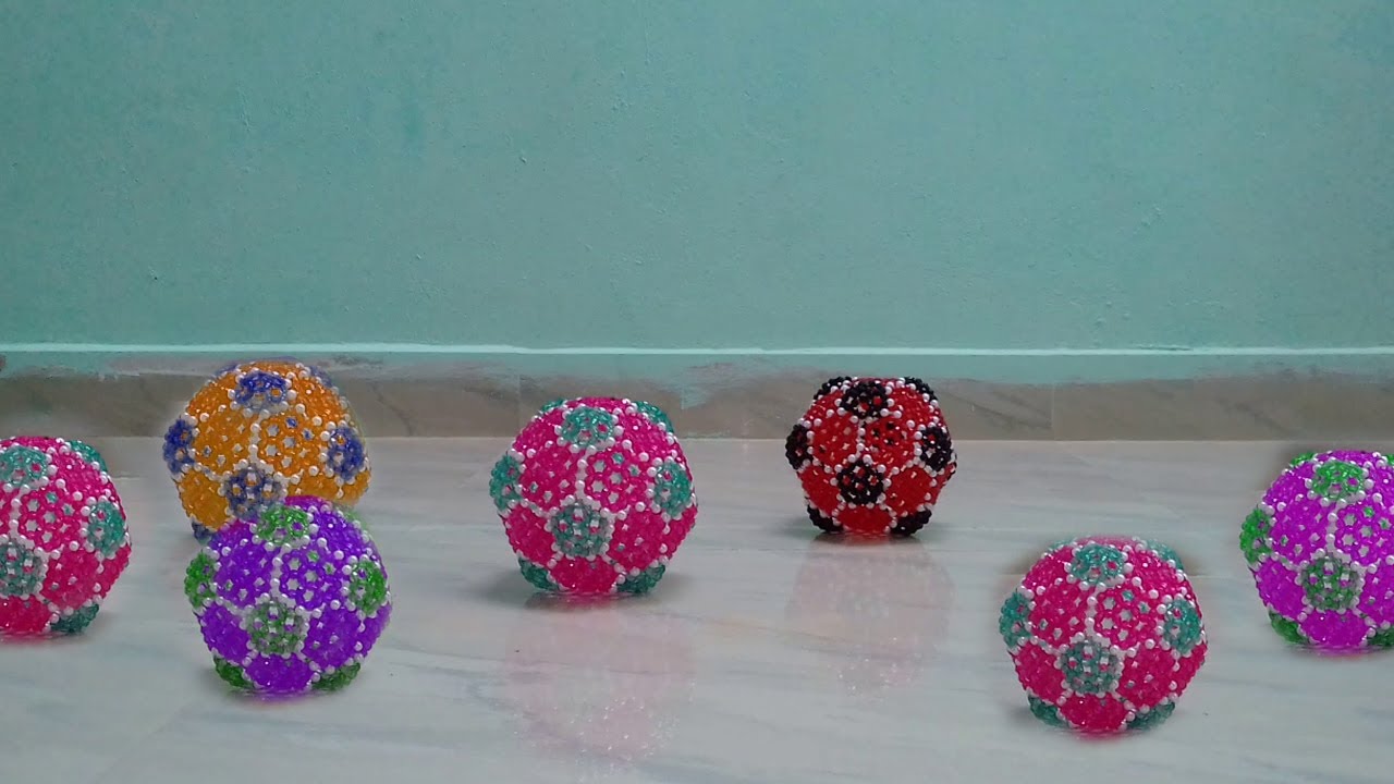 DIY Beaded Ball Tutorial || How To Make Beaded Ball Easy | Beads Craft Ideas