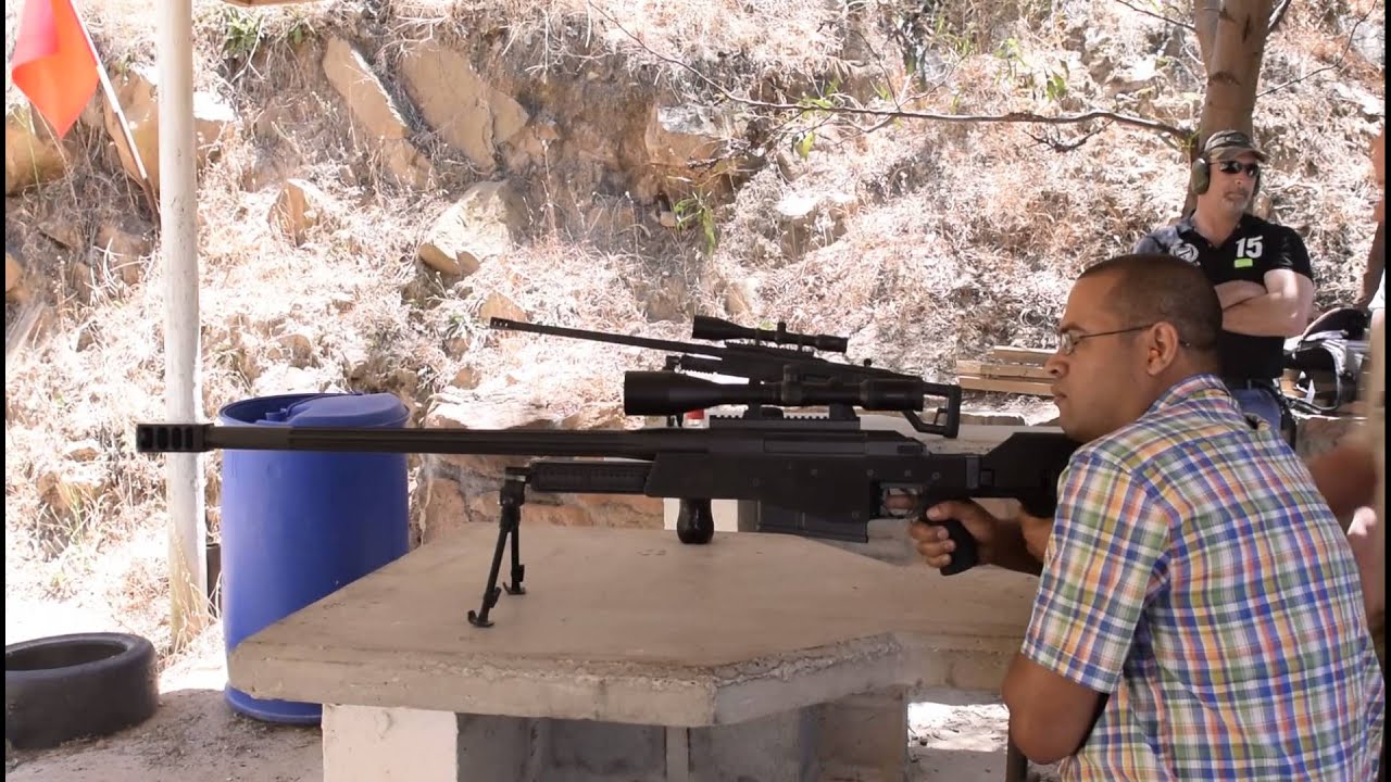 Bobby shoots a 50 Cal Truvelo