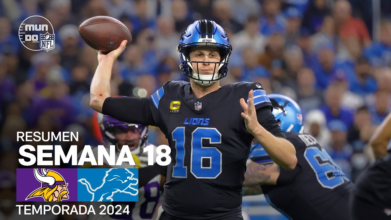 Minnesota Vikings vs. Detroit Lions | Resumen NFL en español - Semana 18 | NFL Highlights 2024