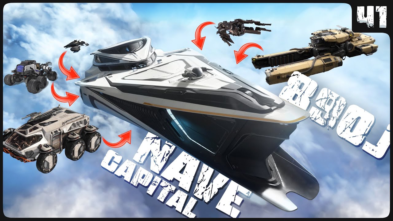 890J NAVE CAPITAL - COLOQUEI 3 CARROS E 2 NAVES DENTRO DELA! - STAR CITIZEN