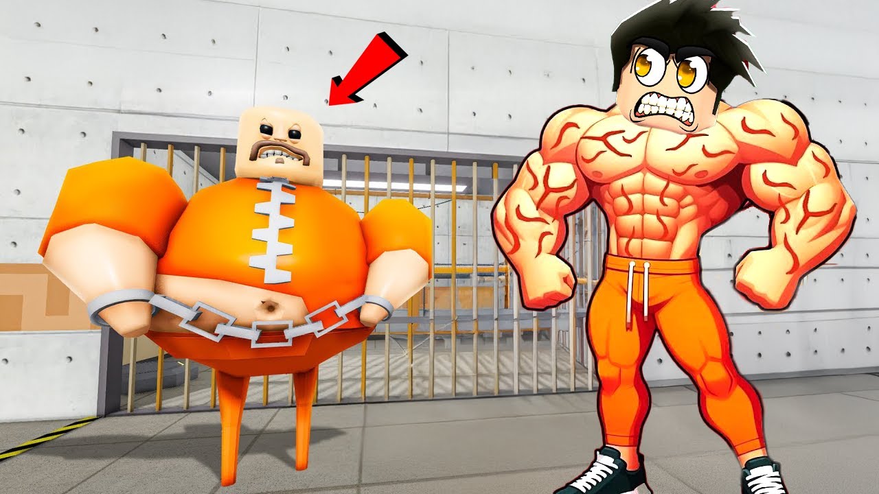 Roblox'ta En TEHLİKELİ Hapishaneden Kaçmak İçin Kas Yaptım!