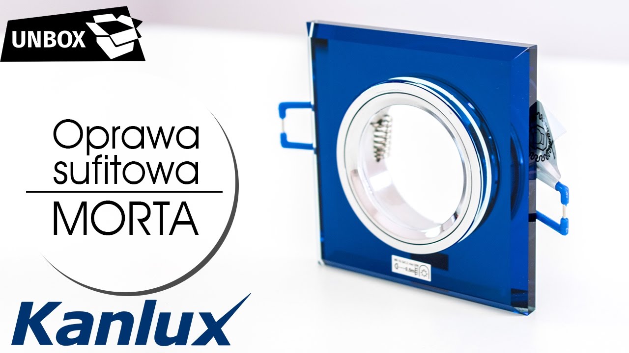 Oprawa sufitowa MORTA CT-DSL50-BL niebieska Kanlux - wideoprezentacja