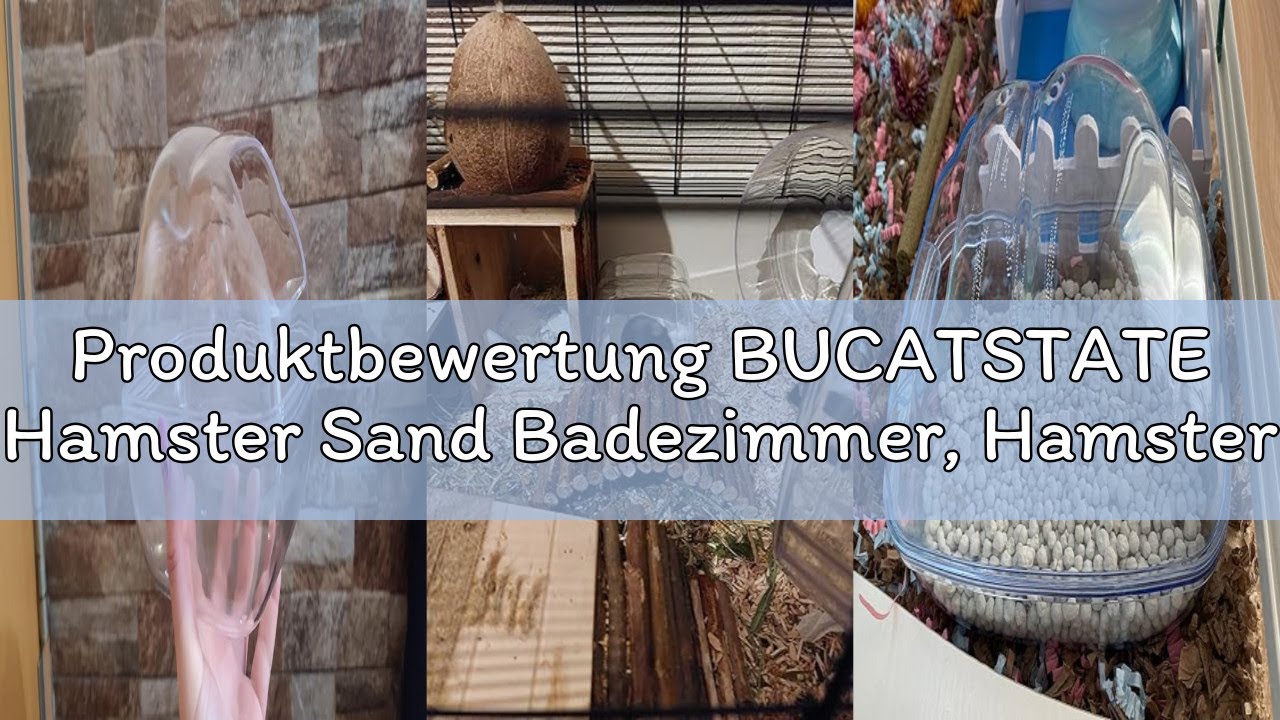 Produktbewertung BUCATSTATE Hamster Sand Badezimmer, Hamster Sandbad Sandkasten Toilette mit Schaufe