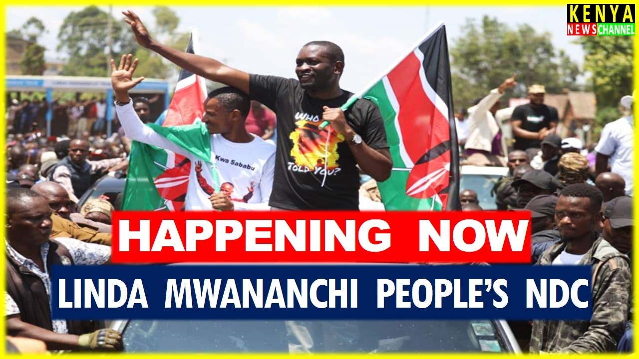 LIVE - Sifuna, Babu Owino & Orengo Lead Linda Mwananchi People's NDC