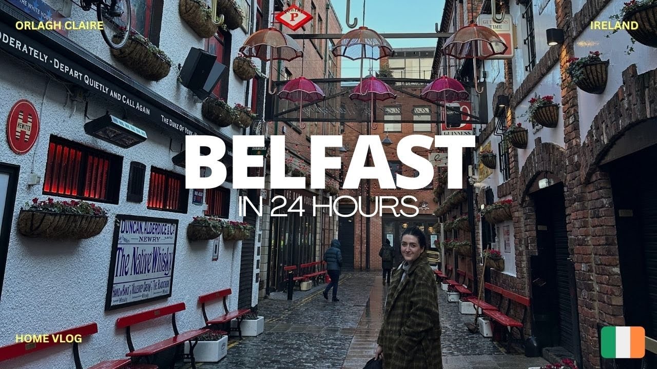 day in BELFAST with UNHEARD ADVENTURES 🇮🇪 | walking tour, st. george's market, belfast by the glass