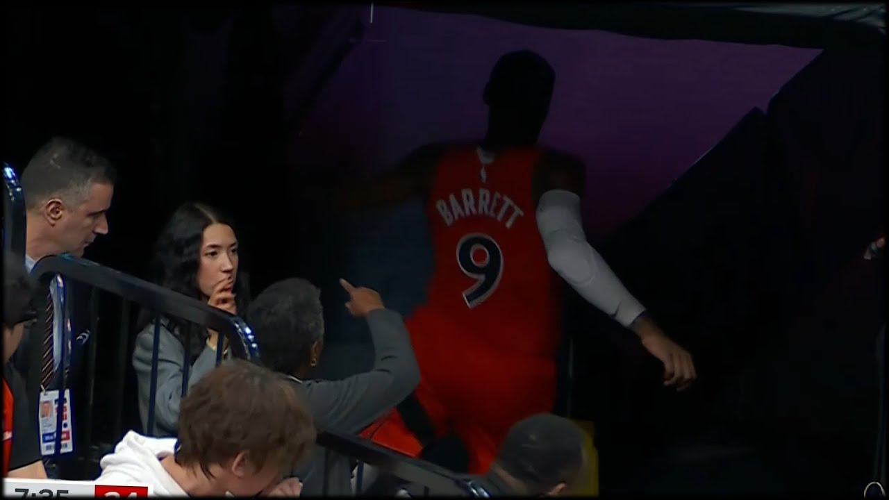 RJ Barrett FURIOUS as he heads into the locker room