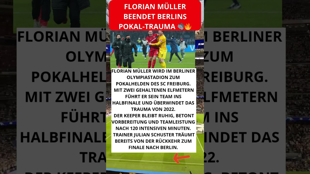 Florian M&uuml;ller beendet Berlins Pokal-Trauma 🧤🔥