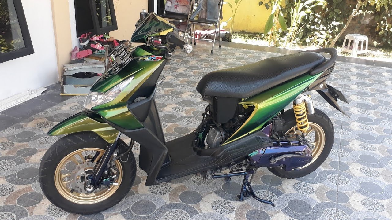 TUTORIAL/CARA pasang velk ring 12 scoopy ke beat karbu