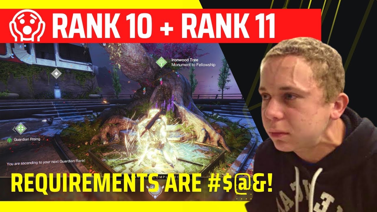 😭 GUARDIAN RANK 10 & RANK 11 in Destiny 2 [Requirements & Celebration]