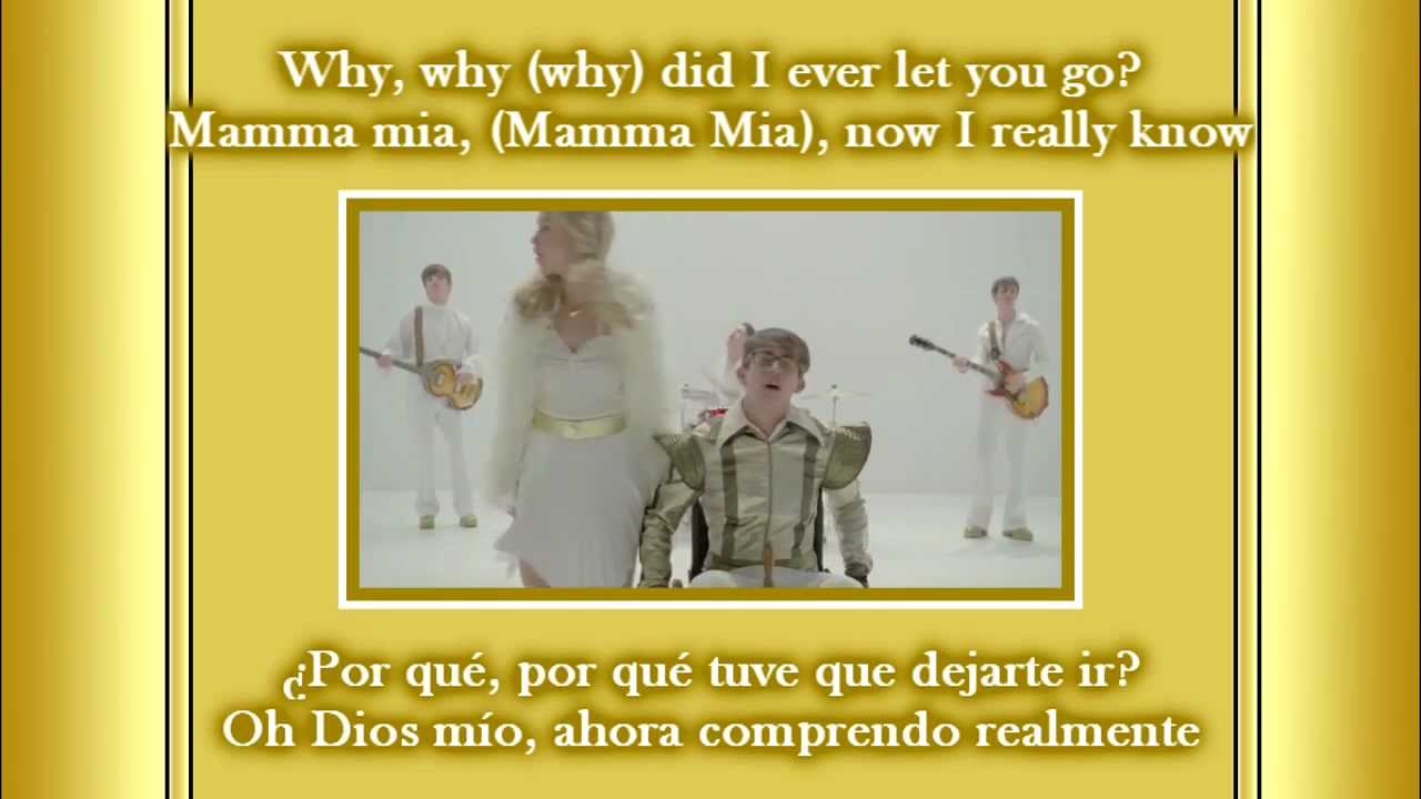Glee - Mamma mia! / Sub spanish with lyrics