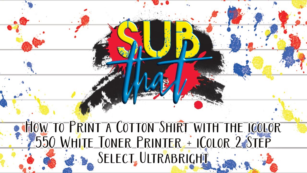 How to Print a Cotton Shirt with the iColor 550 + iColor 2 Step Select Ultrabright