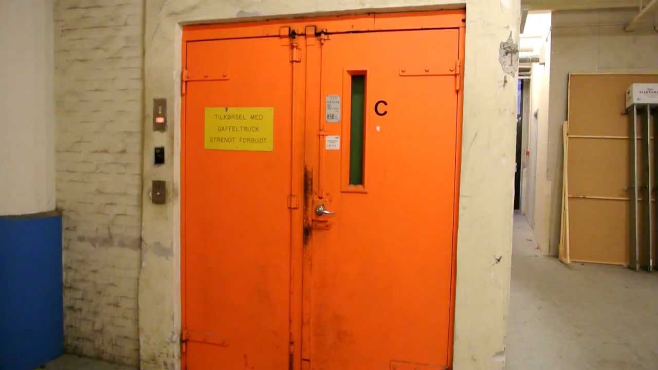 Vintage freight elevator with inner doors @ Carlsberg, Copenhagen