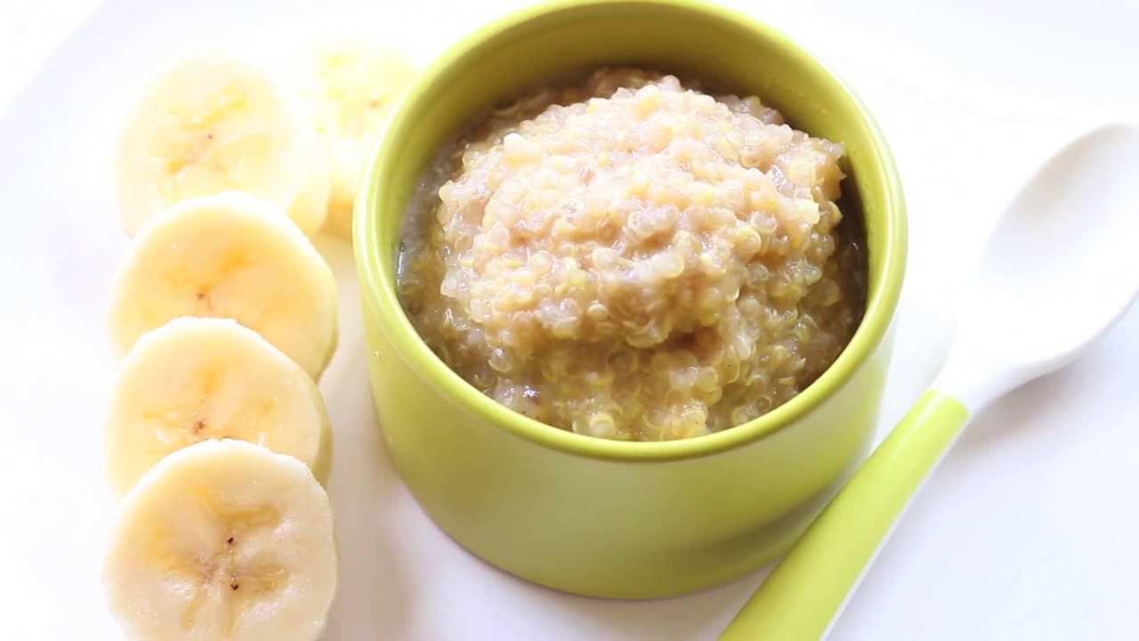 Banana Quinoa Pudding - baby food recipe +9M