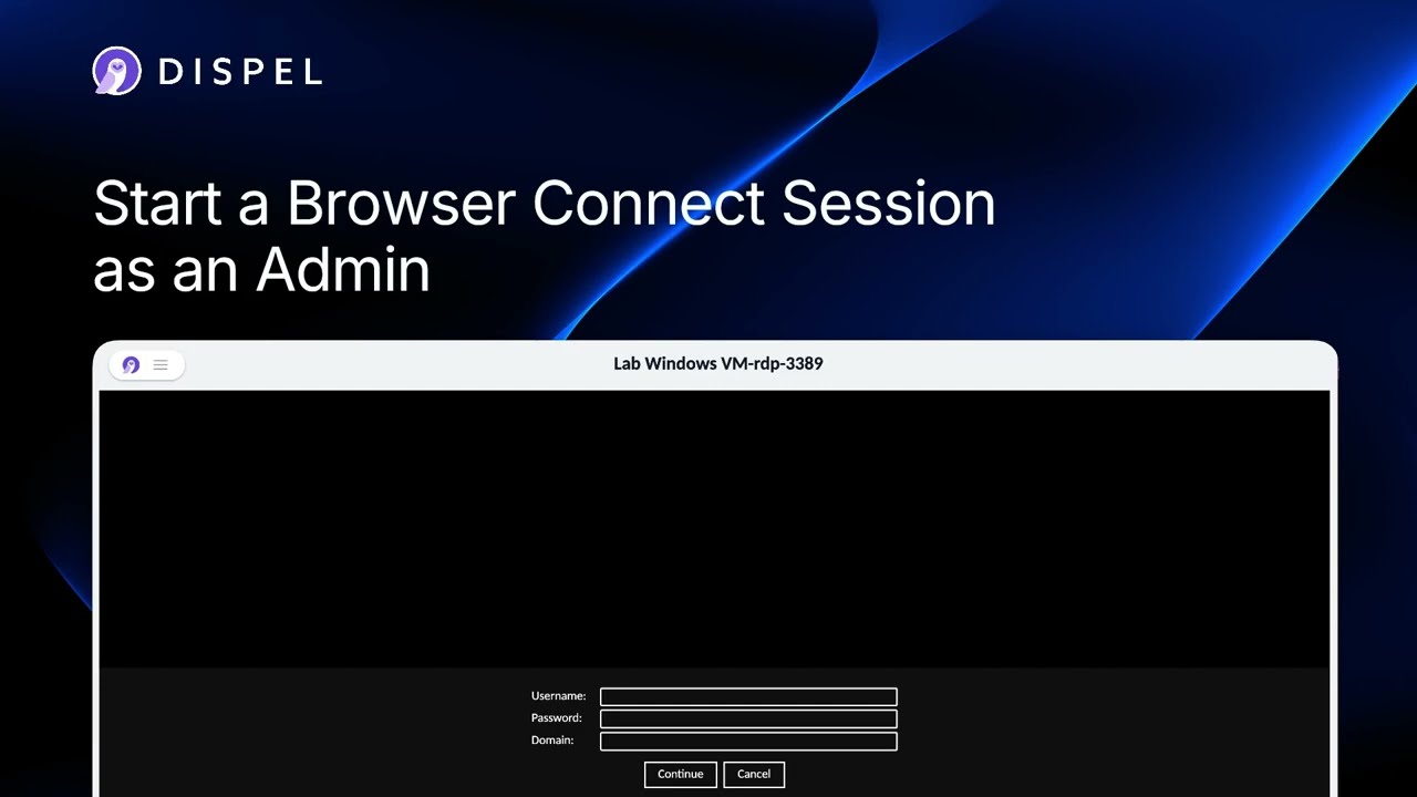 Start a Browser Connect Session as an Admin | OT Secure Remote Access Demo