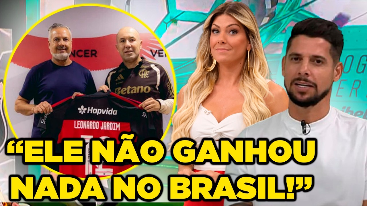 OLHA A REAÇÃO DA IMPRENSA COM O NOVO TREINADOR DO FLAMENGO! APRESENTAÇÃO LEONARDO JARDIM