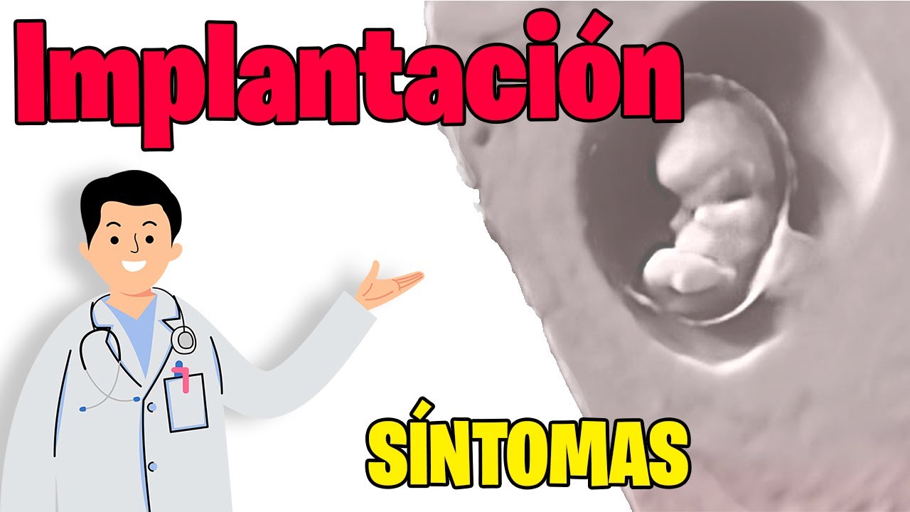 IMPLANTACIÓN del embrion en el ÚTERO y SINTOMAS | MEJOR EXPLICADO