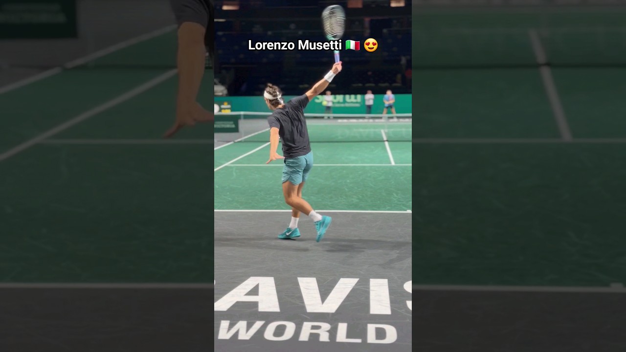 Aesthetic video with Lorenzo Musetti at the Davis Cup Finals 2023