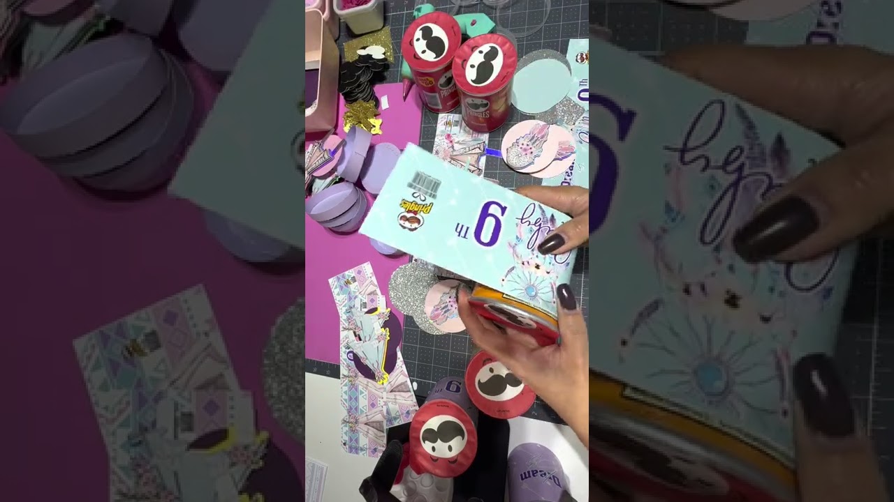 Assembly a Custom Pringles for a Dreamcatcher Party