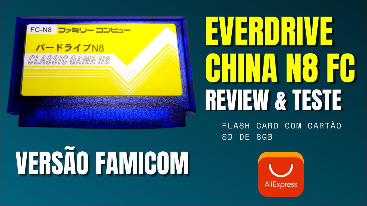 EVERDRIVE N8 CHINA Versão Famicom 60 pinos do AliExpress