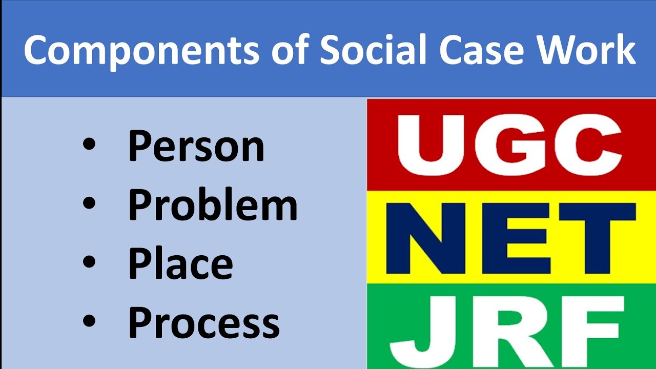 Social Case Work. Components of case work. Components of social case work UGC NET JRF Social Work