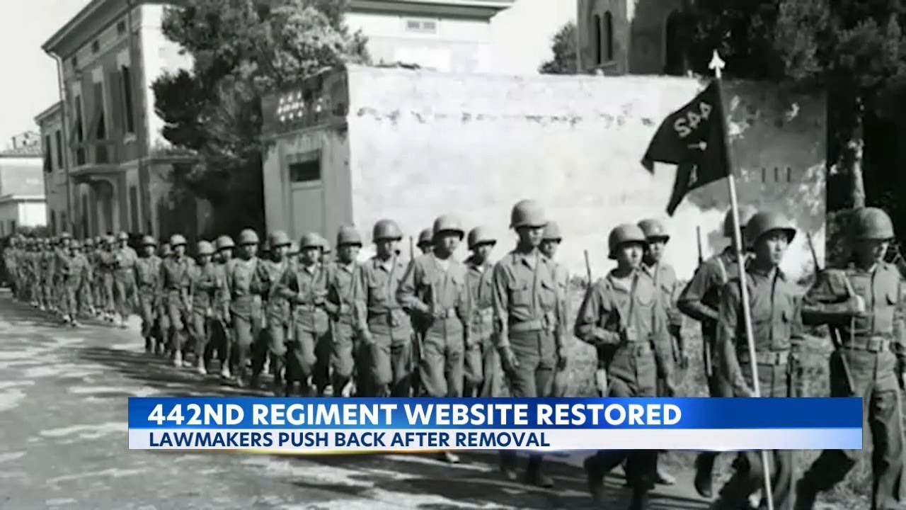 Army restores 442nd Regimental Combat Team website following pushback