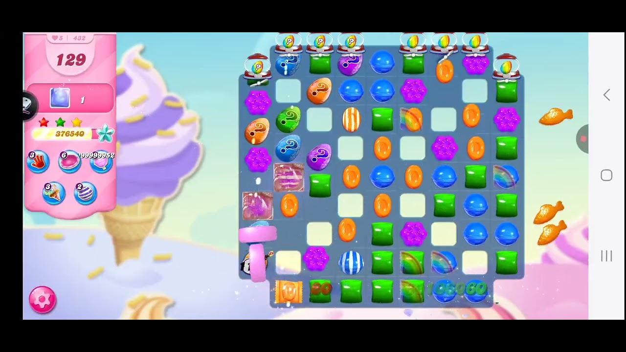 Candy crush saga level 432 NO BOOSTERS Sugar stars (2020)