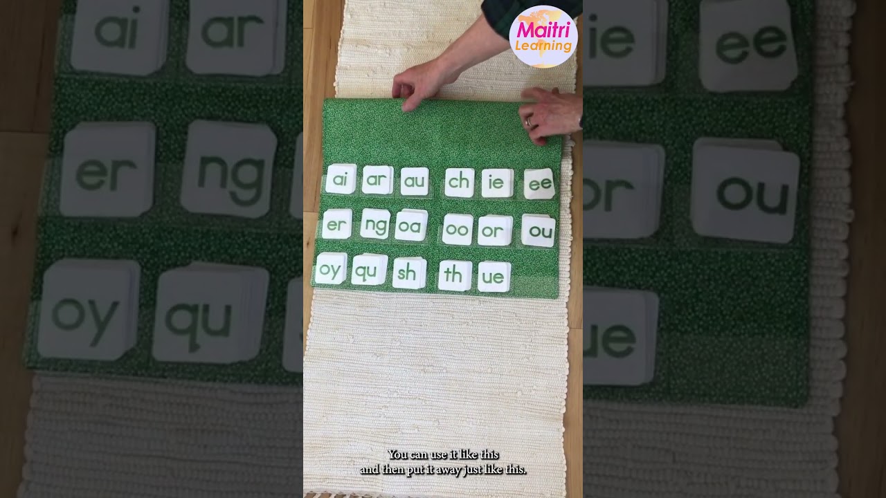 Easy Phonogram Display #phonics #earlylearning #montessori #teaching #ela #elementaryeducation