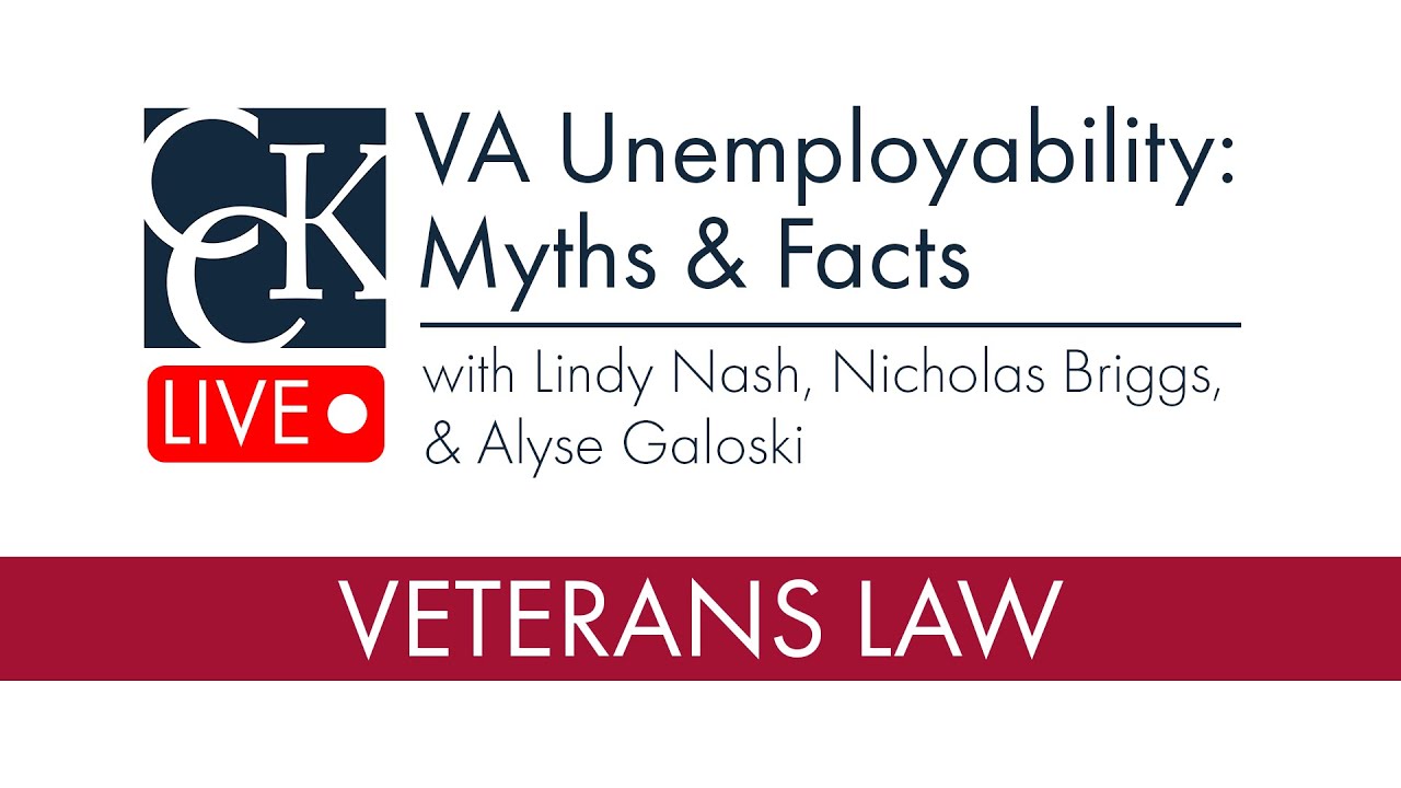 VA Individual Unemployability (TDIU) Myths and Facts