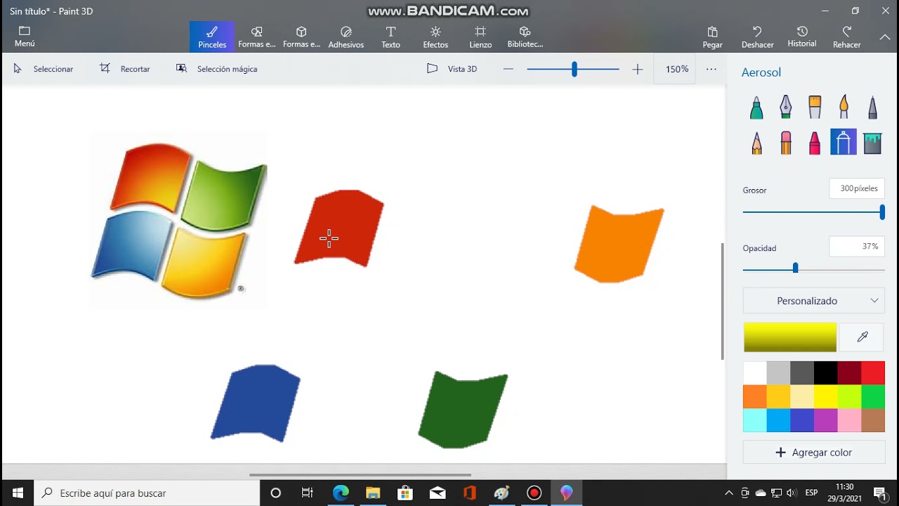 how to do windows 7 very well in ms paint