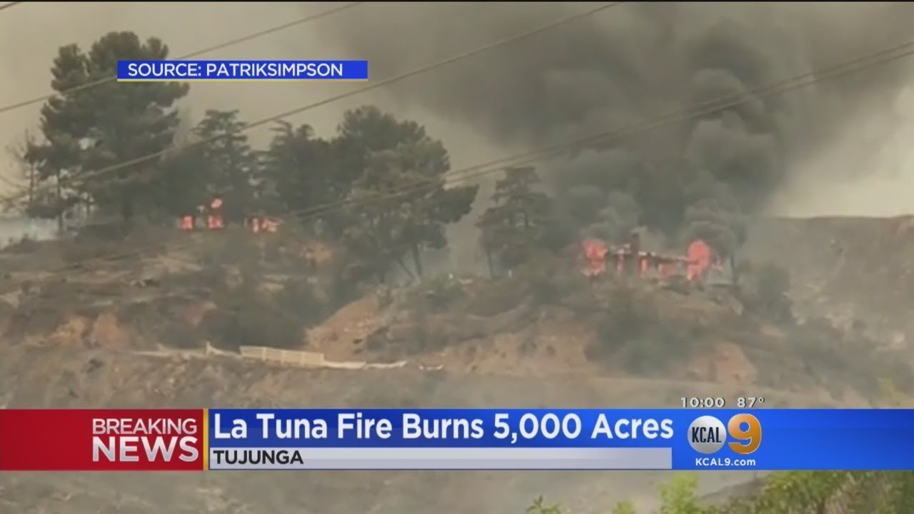 Crews Still Battling Massive La Tuna Fire
