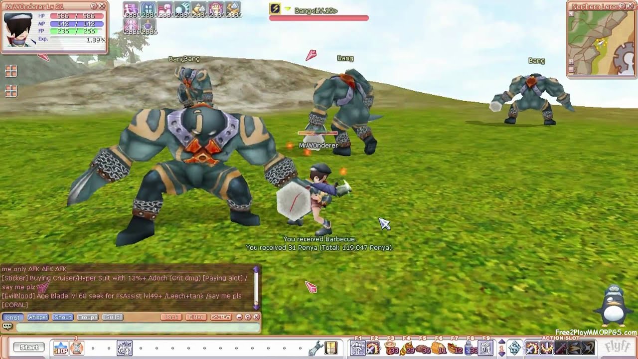 Flyff Gameplay HD - Leveling Up and Flying