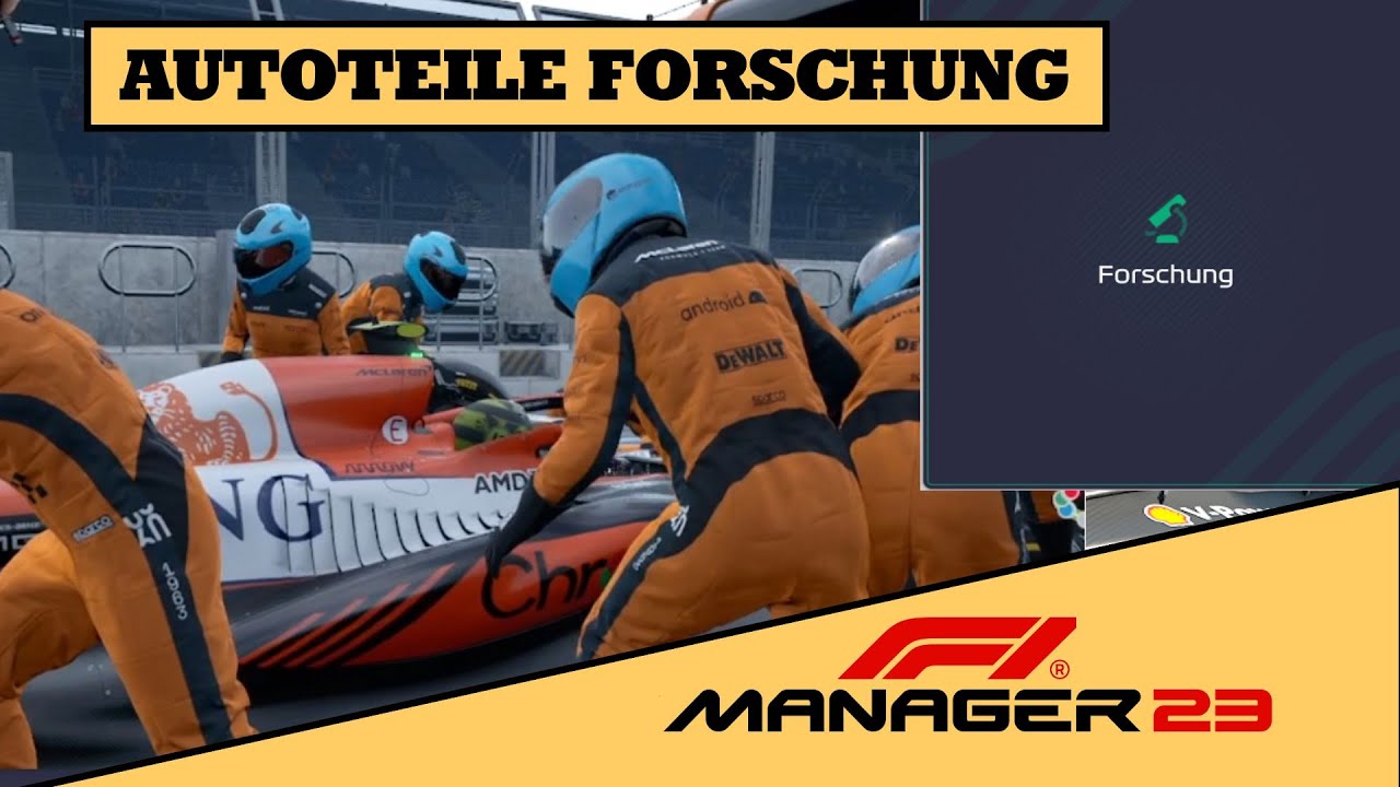 F1 Manager 23 Tutorial Die richtige Autoteile Forschung , f&uuml;r die beste Teile