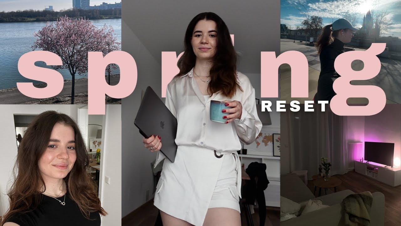 SPRING RESET 🤍 | working out, goal setting, deep clean, getting productive