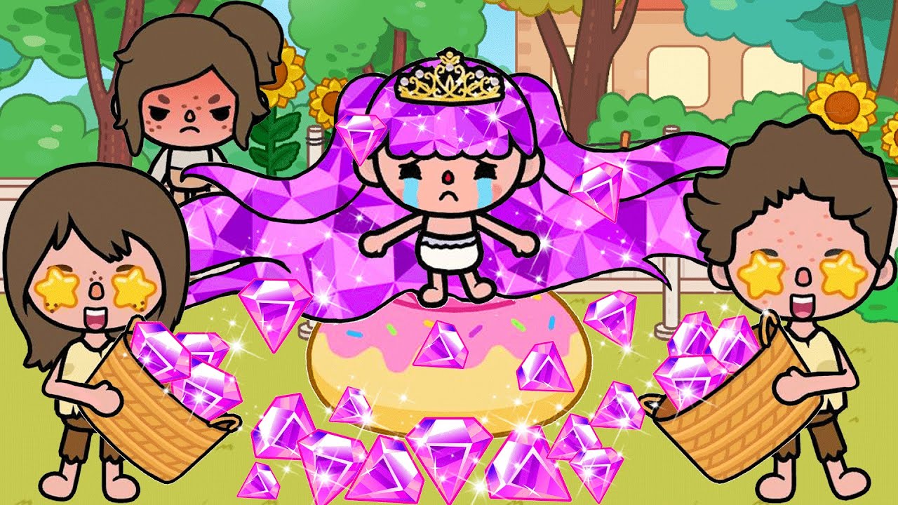 💎 Purple Diamond Fall From My Hair 💔 Bad Parents Toca Story  l Toca Boca l Toca Life World