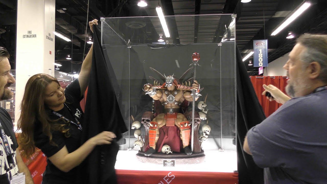 PCS Collectibles reveal of Shao Khan On Throne and  Klauth with Jerry Macaluso and tour of PCS booth