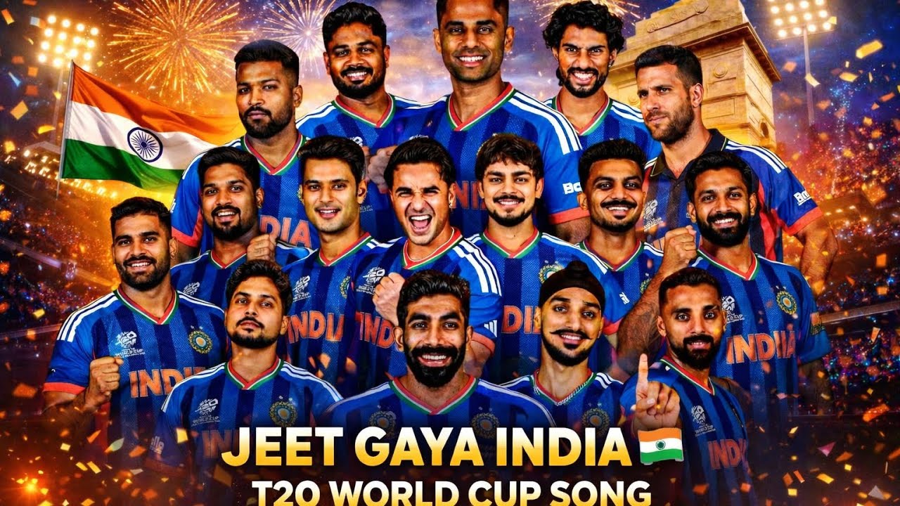Jeet Gaya India 🇮🇳 | T20 World Cup Victory Song | India vs New Zealand | Bollywood Cricket Song