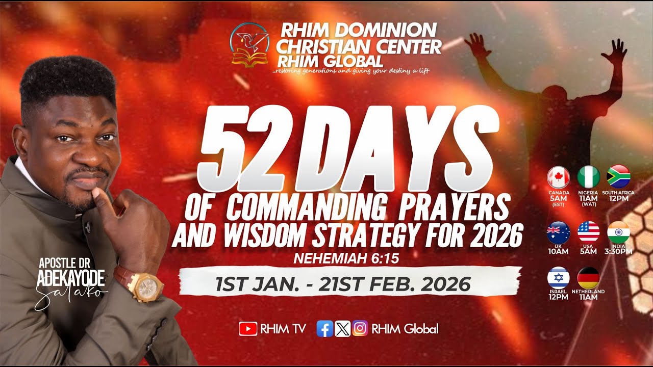 52 DAYS OF COMMANDING PRAYERS & WISDOM STRATEGY || DAY 7 || APST DR ADEKAYODE SALAKO || 7TH JAN 2026