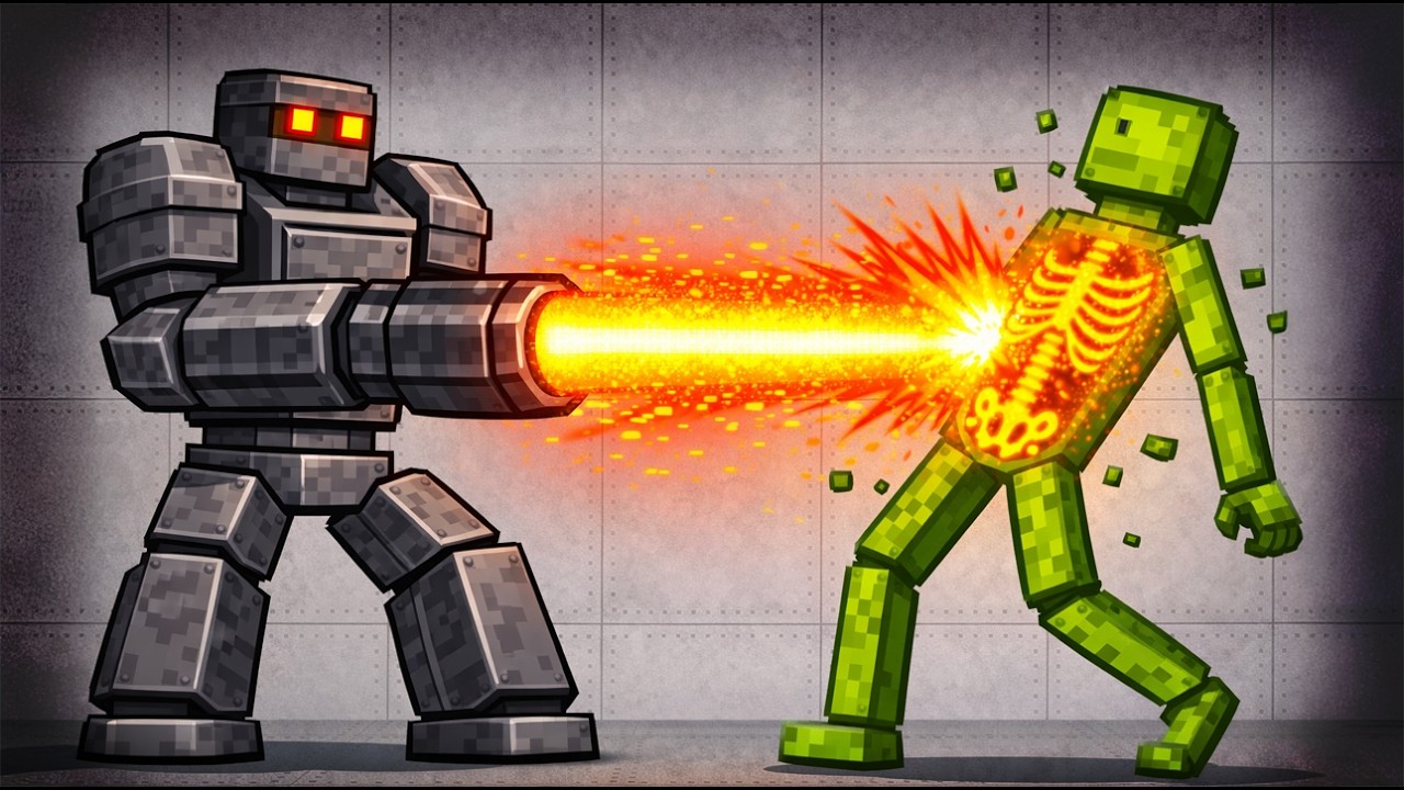 Robots Vs Melons In Melon Sandbox!