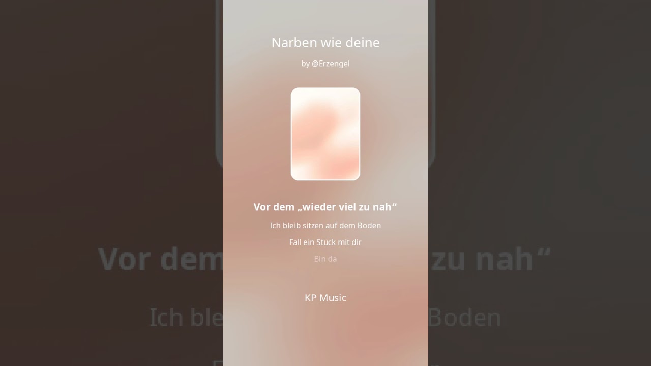 Narben wie deine 