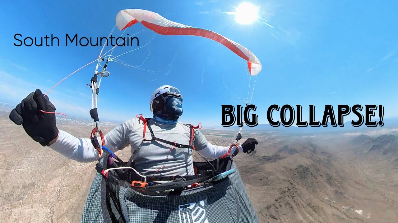 Paragliding South Mountain 07/2025 | Advance Omega Big Collapse