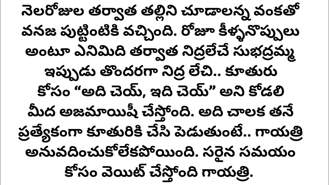 ఆడపడుచు ఆడిన డబల్ గేమ్ కు అడ్డుకట్ట వేసిన గాయత్రి #hearttouchingstory #motivationalvideo #moralstory