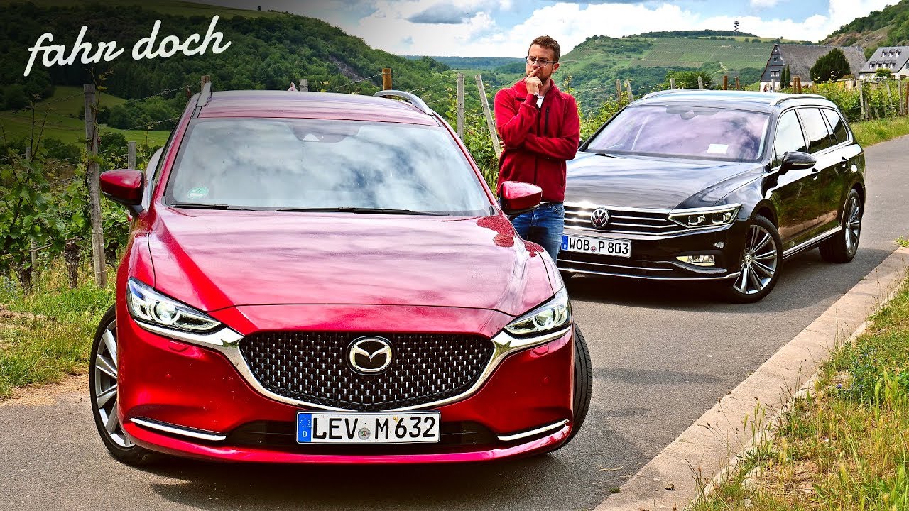 45.000€ vs 65.000€? Mazda 6 Skyactiv D184 vs VW Passat 2.0 TDI KOMBI DUELL | Fahr doch